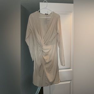 Prettylittlethings nude dress